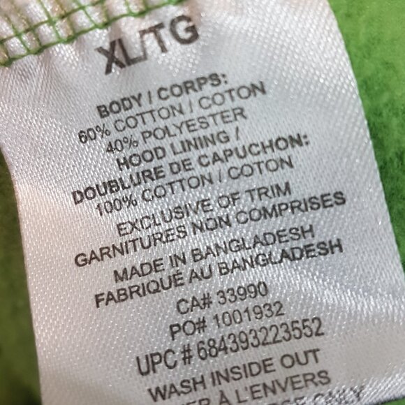 Vintage 2012 Sesame Street Hoodie Extra Large US XL Oscar the Grouch Licensed - Picture 5 of 16